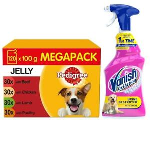  
Vanish Pet Expert Carpet Care Spray 500ml & Pedigree Adult Dog Food 120 Pouches