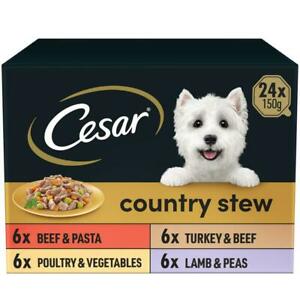  
24 x 150g Cesar Country Kitchen Dog Food Trays Special Selection in Gravy