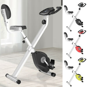  
Magnetic Resistance Exercise Bike Foldable w/ LCD Monitor Adjustable Seat