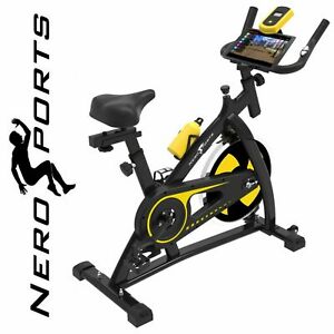  
Nero Sports Exercise Bike Studio Cycle Indoor Training – 12kg Spinning flywheel
