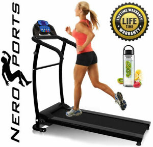  
Folding Treadmill Motorised Running Machine Electric Power Fitness Exercise New