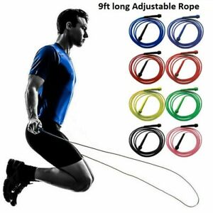  
Adjustable Skipping Rope Jump Boxing Fitness Speed Rope Adult Kids Free P&P