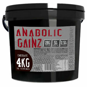  
SERIOUS ANABOLIC GAINZ 4KG – Mass Gainer Protein + Muscle Fuel + Creatine Powder