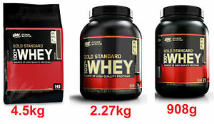  
Optimum Nutrition Gold Standard 100% Whey Protein Powder – 908g / 2.27g / 4.5kg