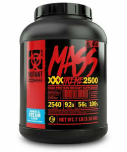 3.18KG PVL Mutant Mass XXXTreme 2500 Xtreme Weight Gainer Gain Powder Protein