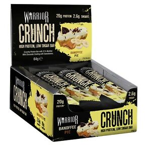  
Warrior Crunch High Protein Bars Low Carb Low Sugar x 12 Per Box Free Shipping