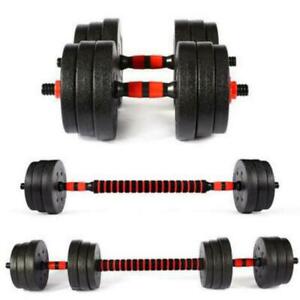 30Kg Dumbells Barbell Gym Weights  Body Building Free Weight Set Training Vinyl