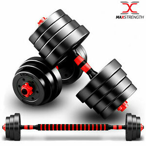  
Adjustable Dumbbell Barbell Weight Lifting Set Home Gym Bicep Vinyl Dumbell Pair
