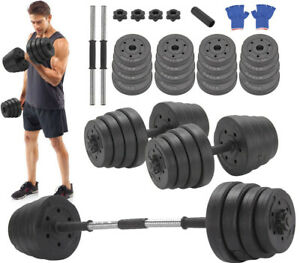  
Deluxe 30Kg Dumbbells Pair of Weights Barbell/Dumbells Body Building Set Gym Kit