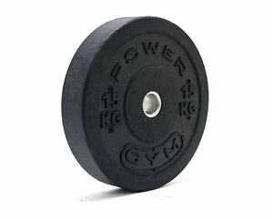 Bumper Weight Plates Black Rubber Crumb Olympic 5kg 10kg 15kg 20kg Gym