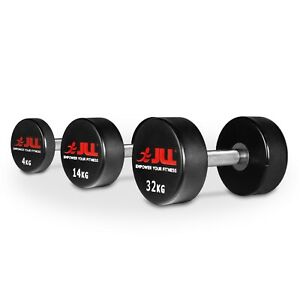  
JLL® PU Dumbbells 4kg-32kg, Sold in Pairs, Heavy Duty, Commercial Grade