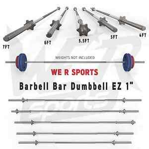  
Barbell Bar Dumbbell Weight Lifting Triceps Curl Home Fitness EZ 1″ Barbell Bars