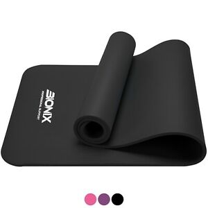 Yoga Mat Large Thick Non Slip With Carrier Strap Exercise Pilates Gym Work Mats