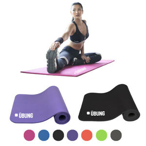  
Yoga Mat for Exercise Pilates Non Slip NBR Foam with Carry Strap 10mm Ubung
