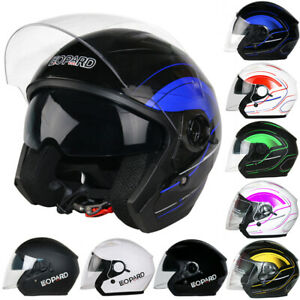  
LEOPARD LEO-608 Open Face DVS Motorbike Motorcycle Helmet Scooter Inner Visor