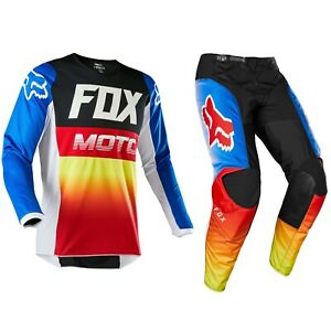  
2020 FOX RACING 180 MOTOCROSS MX BIKE KIT PANTS JERSEY – FYCE BLUE / RED