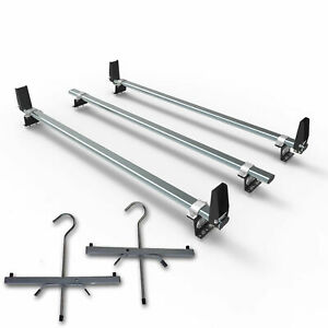  
Ford Transit Custom roof rack bars with load stops + ladder clamps AT86LS+A1