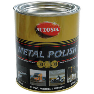  
Autosol Metal Polish Paste Solvol Brilliant Chrome Aluminium Cleaner 750ml Tin