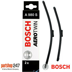  
A980S Bosch Front Windscreen Wiper Blades Aerotwin 600mm/475mm