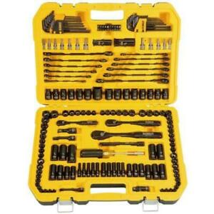 DEWALT 181 Piece Mechanics Tool Kit Spanner Socket Ratchet Set