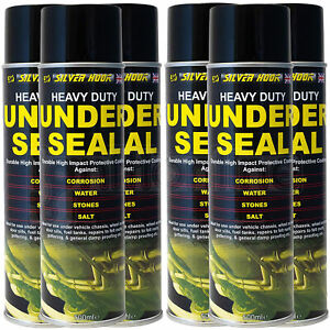  
6 x Underseal Spray On Aerosol Underguard Paint Under Body Protection Seal 500ml