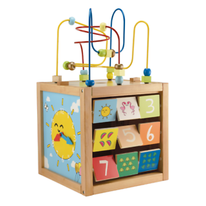  
Early Learning Centre Giant Wooden Activity Cube – Blue