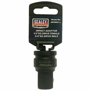  
Sealey AK5402 Impact Adaptor Socket Reducer 1/2″ Female to 3/4″ Male Drive