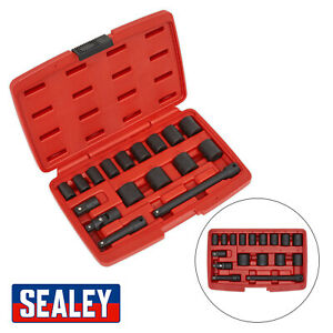  
Sealey AK68217 17 Piece 3/8″Sq Drive Metric Impact Socket Set Tools Workshop