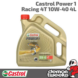  
Castrol Power 1 Racing 4T 10W40 Fully Synthetic 4 Litre Oil – Motorcycle/Bike