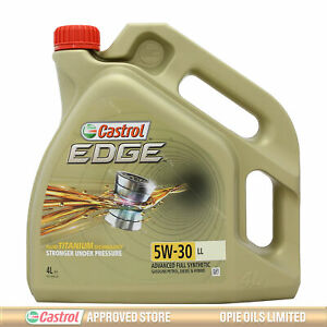  
Castrol EDGE Titanium 5W-30 5W30 LL Fully Synthetic Engine Oil – 4 Litres 4L
