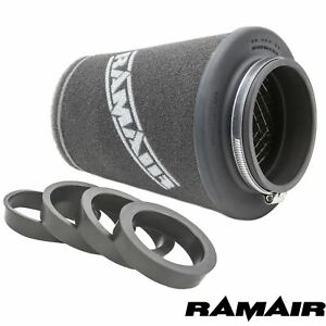 Ramair Performance Induction Universal  Air Filter – 90MM ID Reducing Rings Inc