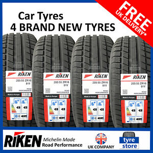  
New 205 55 16 RIKEN ROAD PERF 205/55R16 2055516 *MADE BY MICHELIN* (1,2,4 TYRES)