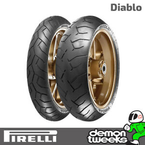  
Pirelli Diablo 120/70 ZR17 (58W) & 160/60 ZR17 (69W) Motorcycle Bike Tyres