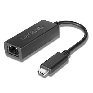  
Lenovo USB-C to Ethernet Adapter for Notebooks – Black Supports PXE Boot