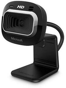  
Microsoft LifeCam HD-3000 Webcam For Business Black Built-in microphone