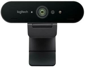  
Logitech BRIO 4K Ultra HD Webcam Black Dual omni-directional microphones