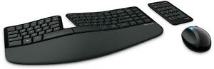  
Microsoft Wireless Sculpt Ergonomic Desktop Keyboard & Mouse Black L5V-00006