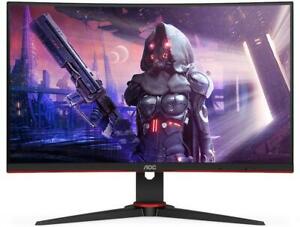  
AOC C24G2AE/BK 23.6″ Full HD VA FreeSync Premium 165Hz Curved Gaming Monitor