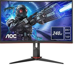  
AOC C27G2ZU/BK 27″ Full HD VA FreeSync Premium 240Hz Curved Gaming Monitor