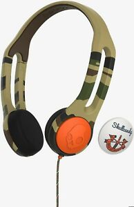  
Skullcandy Icon 3 On-Ear Headphones One Button TapTech Remote & Mic – Camo/Khaki
