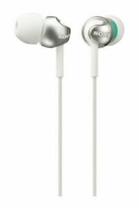  
SONY MDR-EX110LP WHITE Deep Bass Stereo In-Ear Headphones Tangle Free Cord