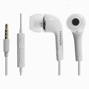  
Genuine Samsung Handsfree Headphones Earphones Earbud with Mic- EHS64AVFWE