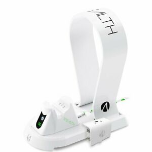  
STEALTH Xbox One Charging Station with Headset Stand – White
