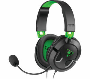  
TURTLE BEACH Ear Force Recon 50X Gaming Headset – Black & Green – Currys