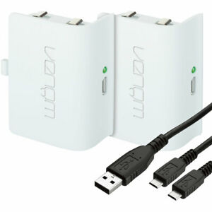  
Twin Rechargeable Battery Packs For Xbox One White