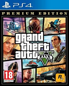  
Grand Theft Auto V: Premium Edition Sony PS4 Game 18+ Years