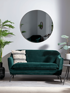  
Cox & Cox Forest Living Room Modern Green Velvet Pine Occasional Sofa – RRP £795