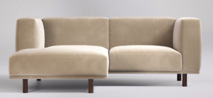  
Swoon Hanoi Living Room Taupe Easy Velvet Left Hand Corner Sofa – RRP £1799