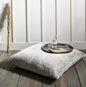  
The White Company Faux-Fur Floor Cushion Natural Home Seating Furniture Decor