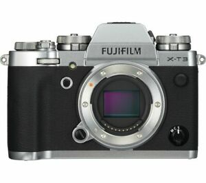  
FUJIFILM X-T3 Mirrorless Camera LCD Touchscreen Silver Body Only – Currys